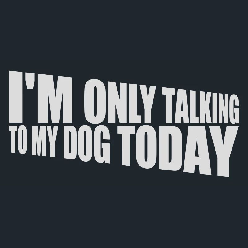 only talking to dog