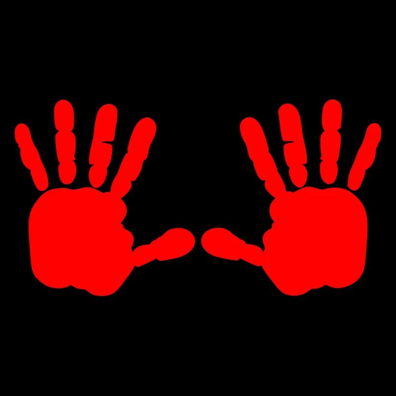 Iran - Main rouge - main de sang - BLOODY HAND
