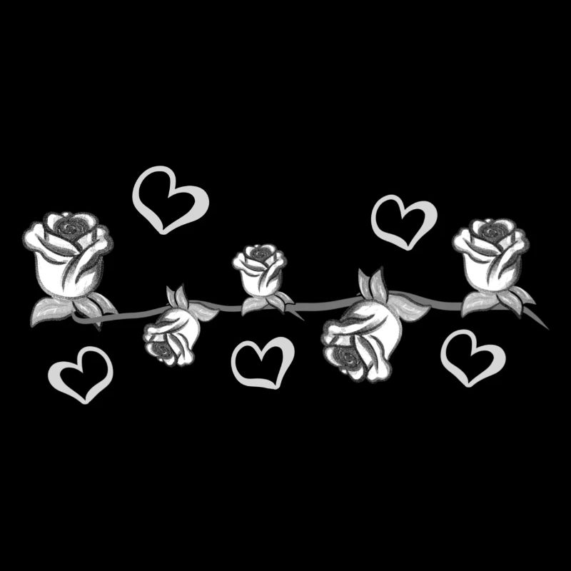 graue pflanzen linie blume herzen strich blumen