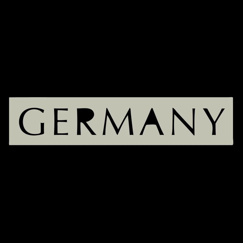 GERMANY Schriftzug ausgestanzt | Vectorgraphic