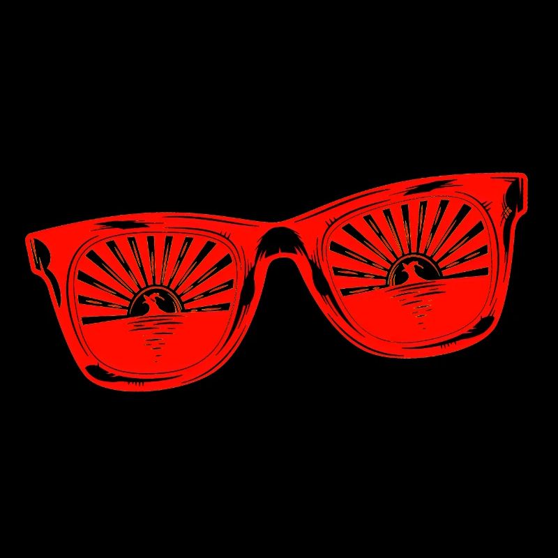 Lunettes de soleil été mignon happy beach ocean surf