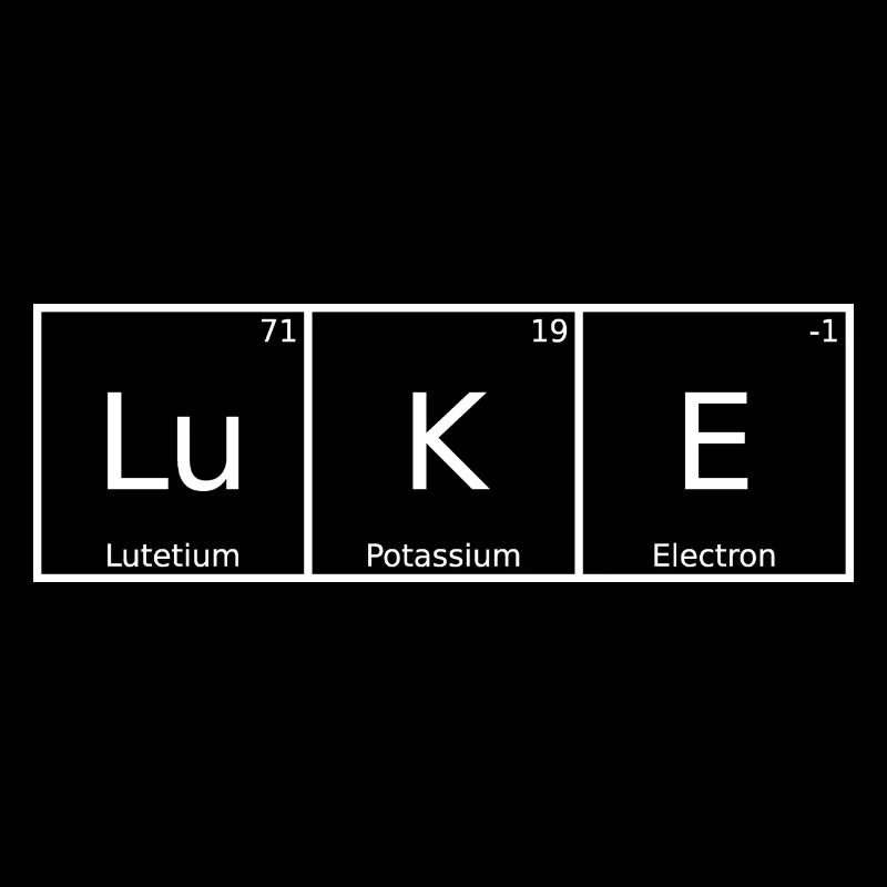 Luke Nom Prénom Chimie Tableau périodique Éléments