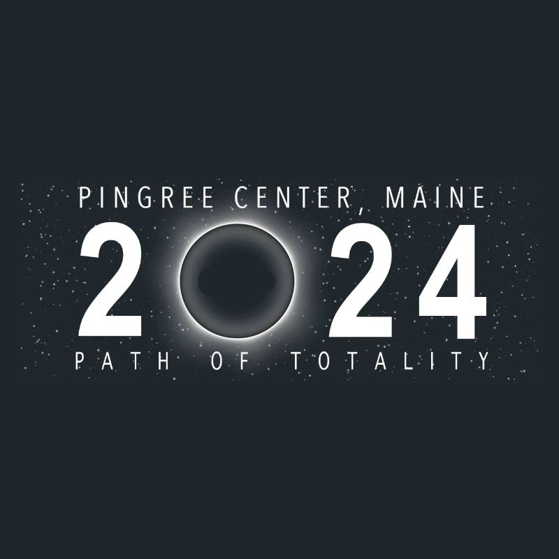 Eclipse de Soleil Pingree Center Maine 8 avril 2024