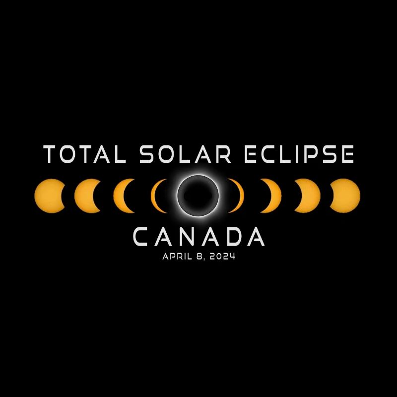Éclipse solaire du Canada 2024 8 avril Souvenir