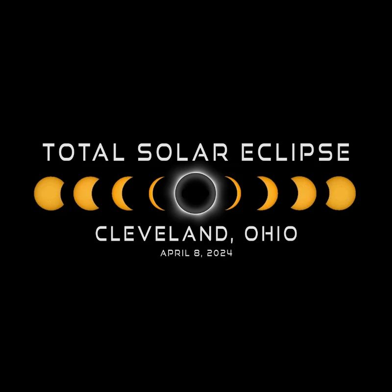 Cleveland Ohio Solar Eclipse 2024 April 8 Souvenir