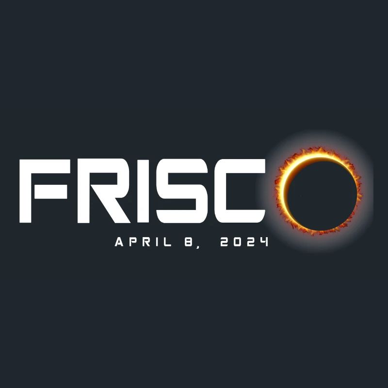 Frisco Texas 2024 Eclipse Souvenir 8 avril