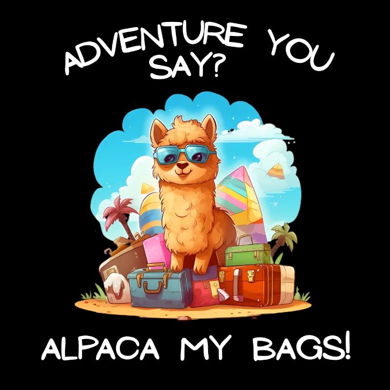 Aventure cool tu dis Alpaga Mes sacs Tee Kids