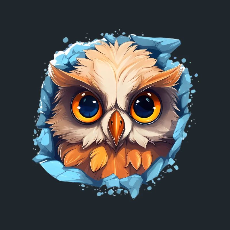 Niedliche Wachsame Eule | Nachtschwärmer Eule