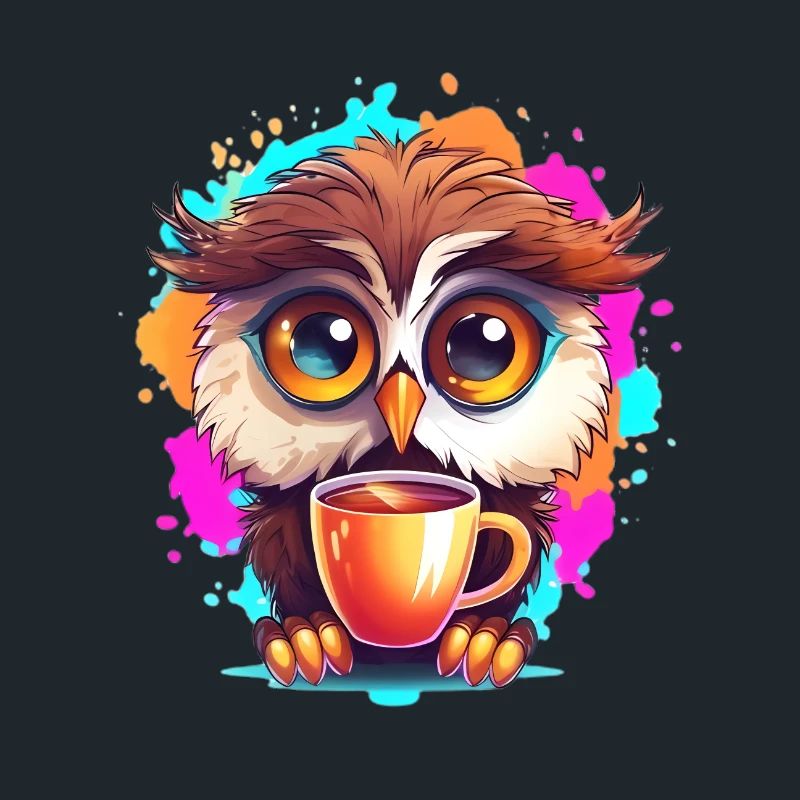 Niedliche Wachsame Eule | Nachtschwärmer Eule