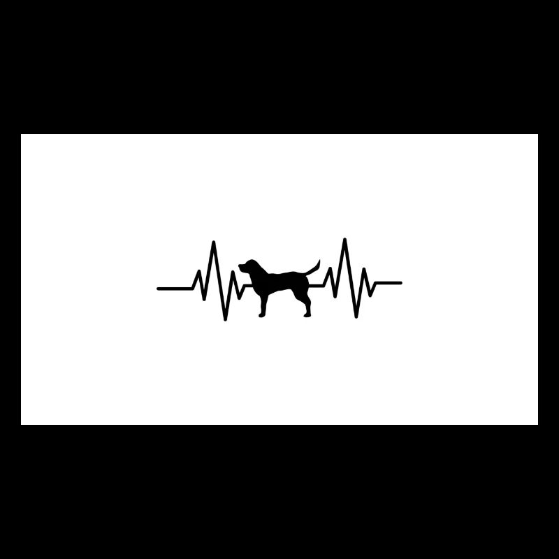Hunde Herzschlag Design