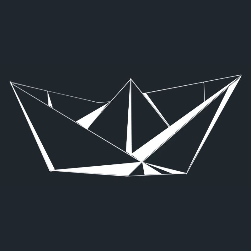 Ein Schiff Boot aus Papier ein Papierboot Boote