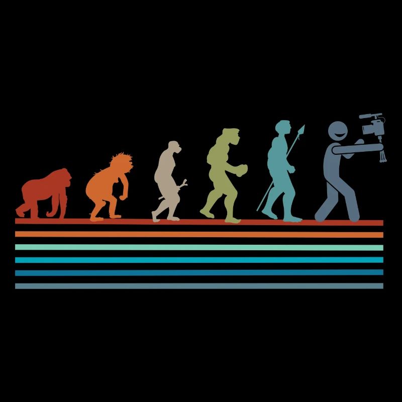 Évolution rétro vintage réseaux sociaux