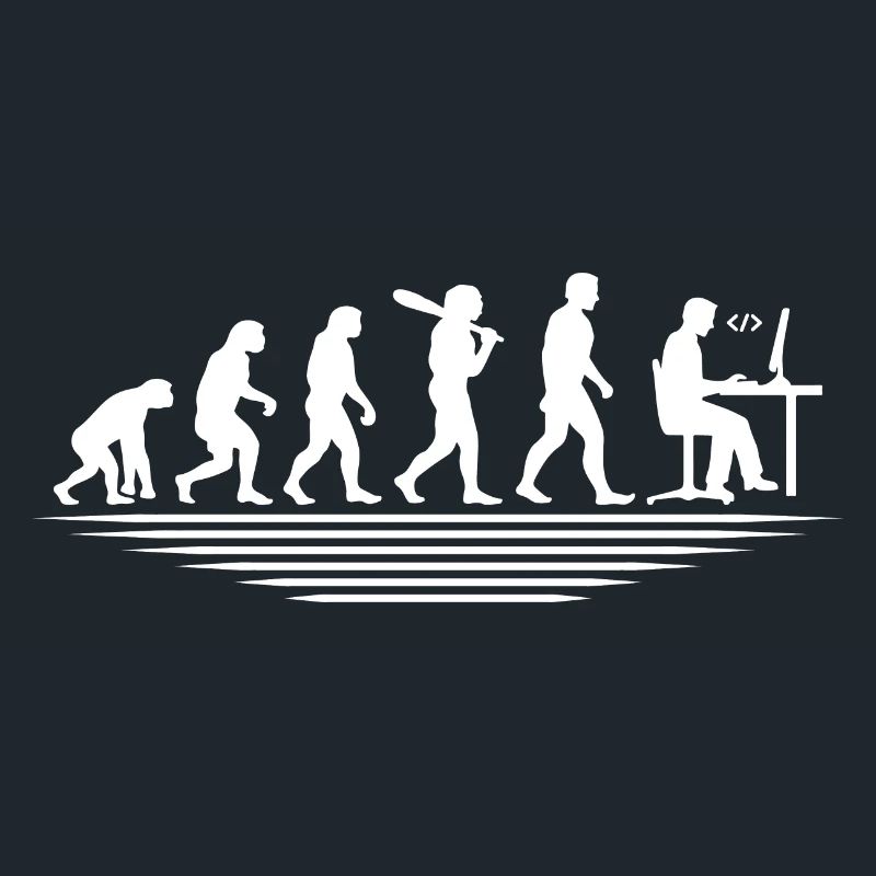 Coffee Coding Evolution Codeur Développeur Nerd Coffe