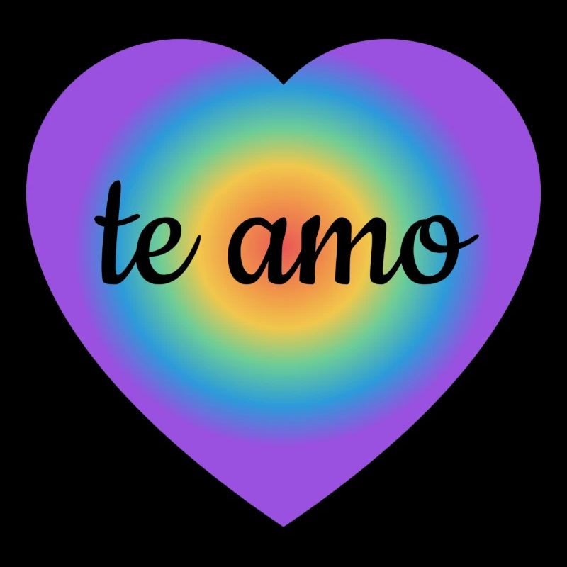 Te amo Ich liebe dich auf Spanisch Herz corazon