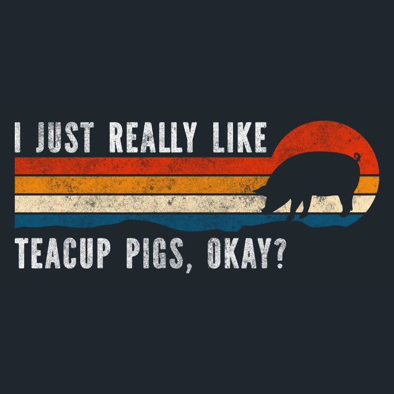 Tasse de thé Cochon à queue bouclée