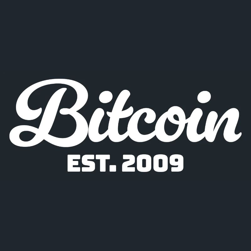 Bitcoin Est. 2009 - Conception classique de la crypto