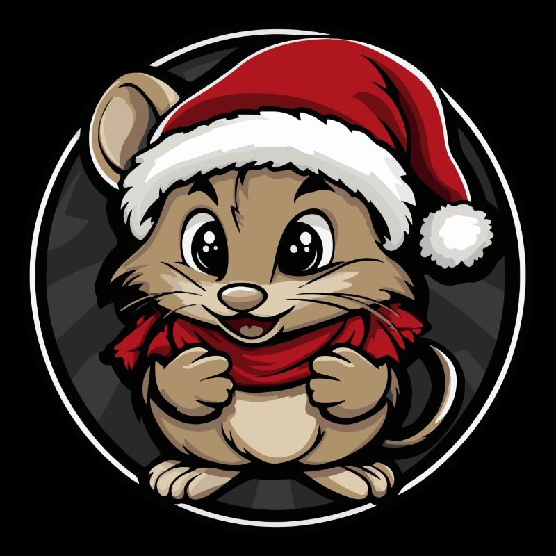 Maus Weihnachten Tier