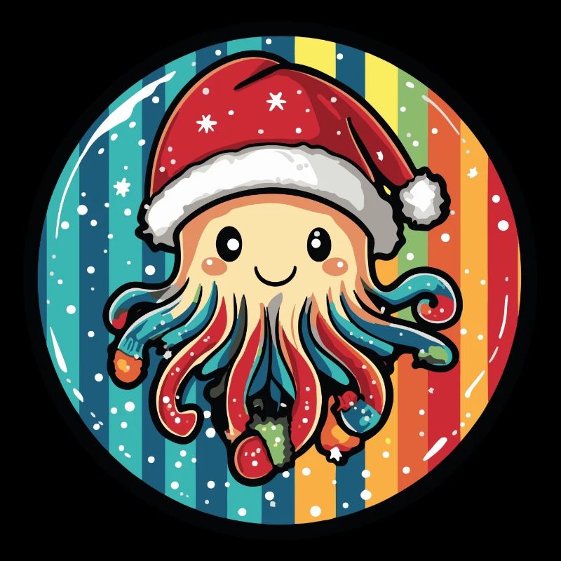 Méduse Animal de Noël