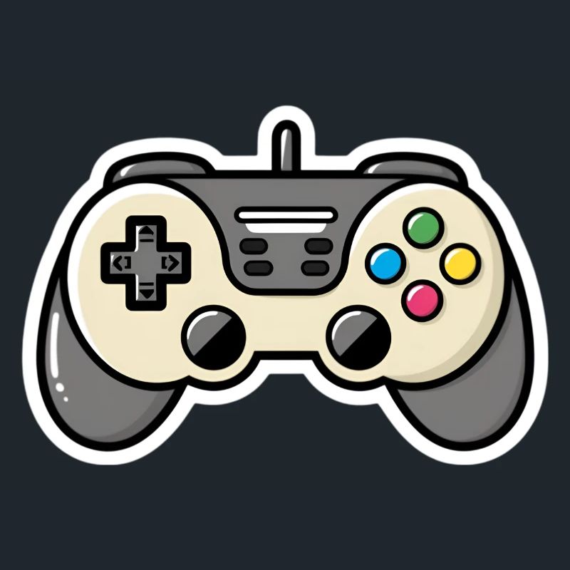 Controller Konsole Gamer Geschenk Comic Style Süß