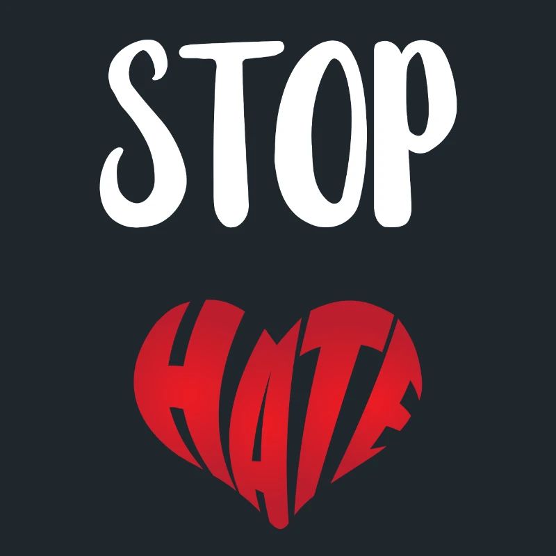 No Hate Dislike Stop Hate Anti Hate