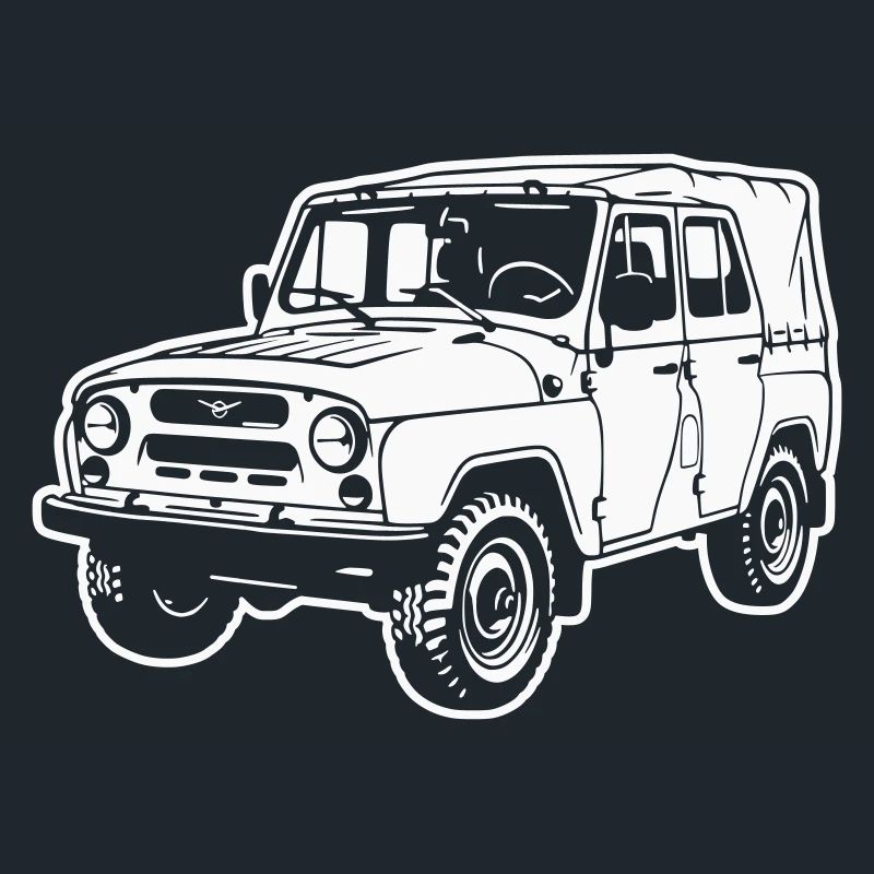 UAZ Geländefahrzeug (Differenzbild)