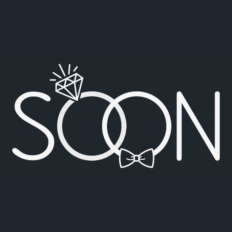 Bald Soon Hochzeit Eheringe Ring Diamant Fliege ws