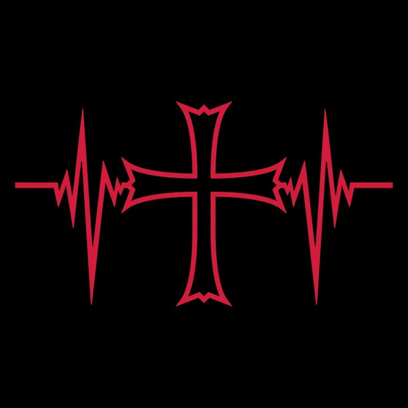 herzschlag fréquence puls église symbole croix work