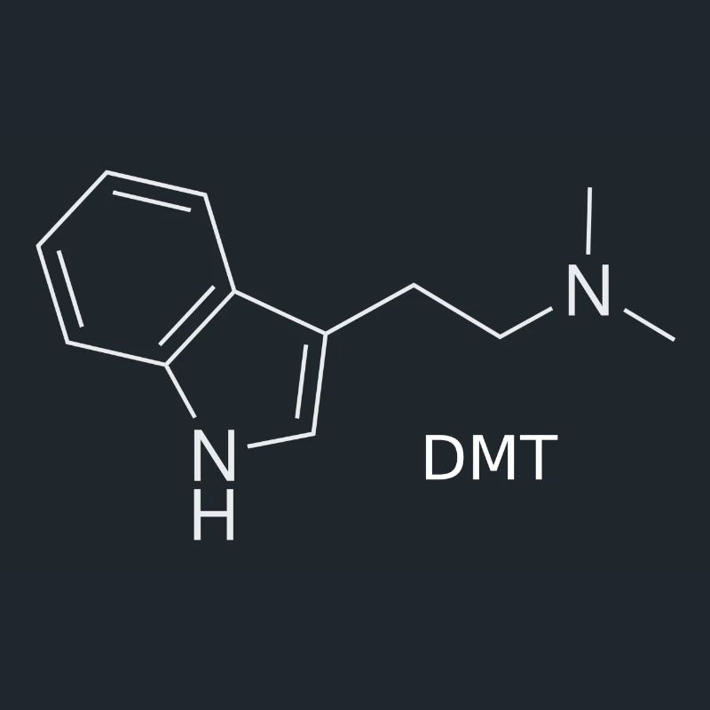 DMT molecule - white with name