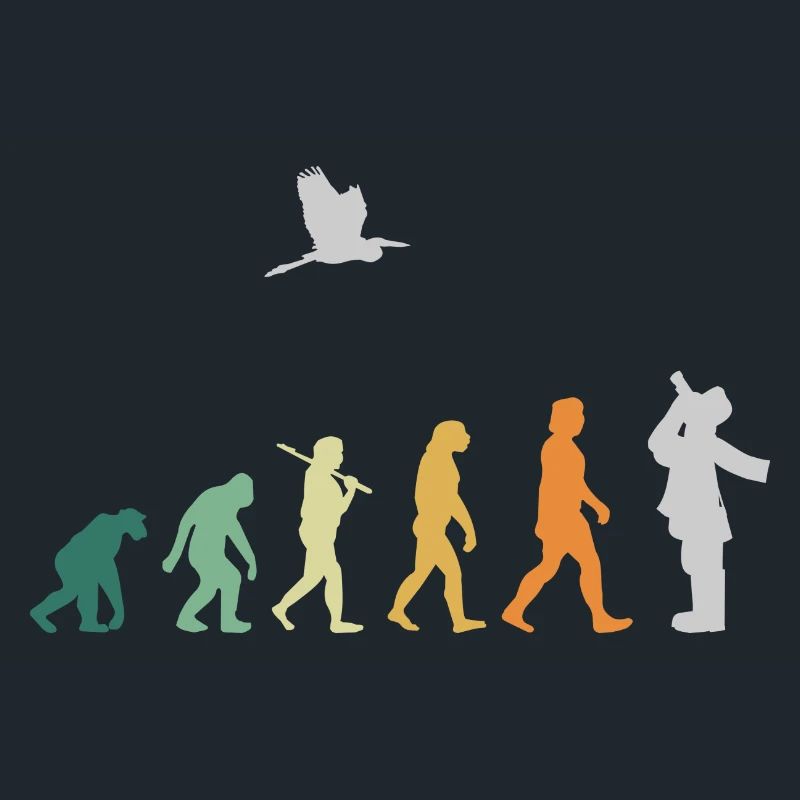 Ornithology Bird Watching - Evolution Retro