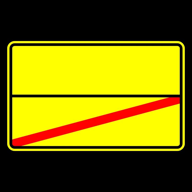 Ortsschild Vorlage Symbol
