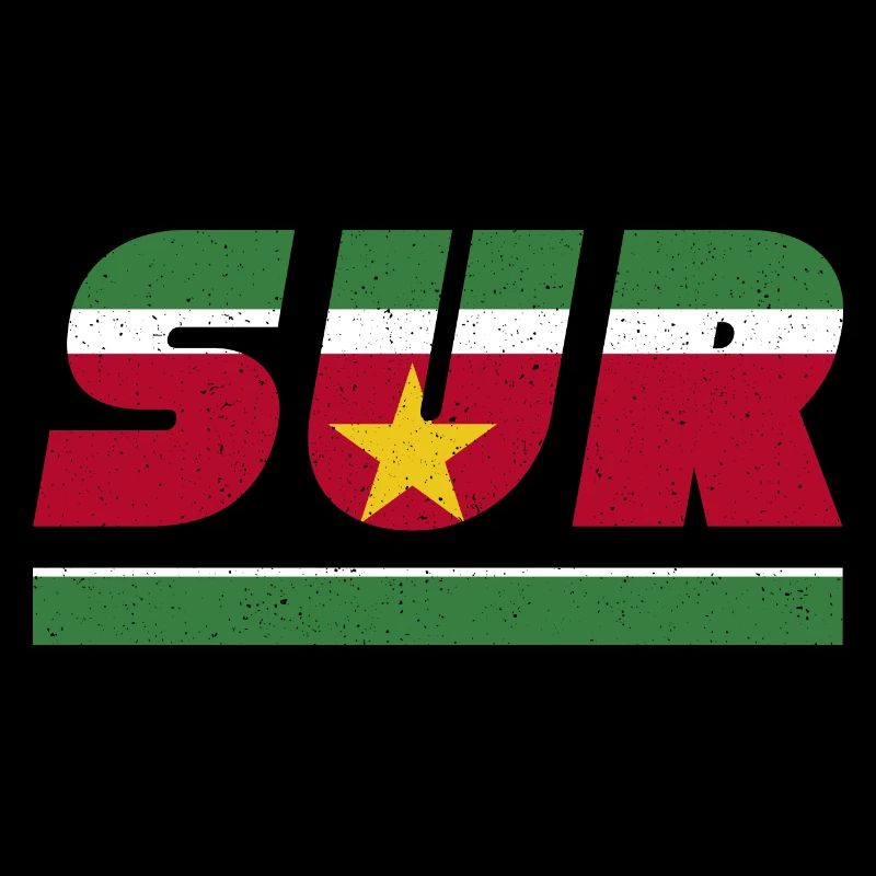 Suriname flag banner SUR
