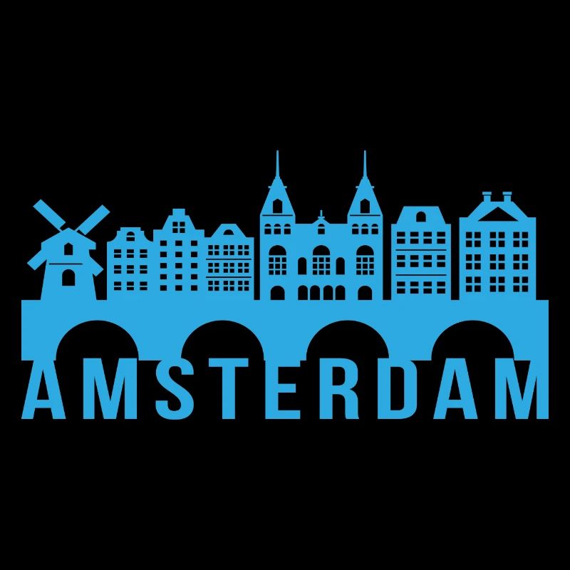 Cadeau de repère Skyline Amsterdam Hollande