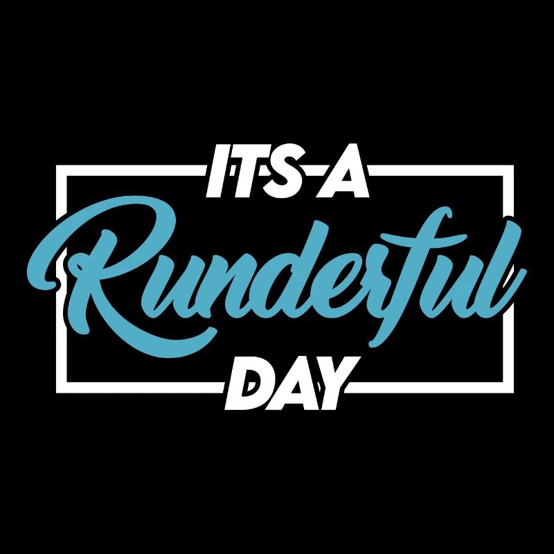 C'est un jeu de mots de phrase de motivation Runderful Day