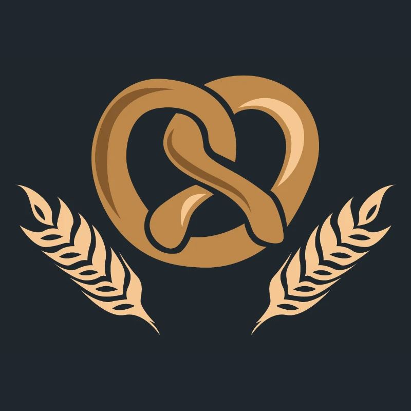 baker bakery cereal barley wheat icon logo