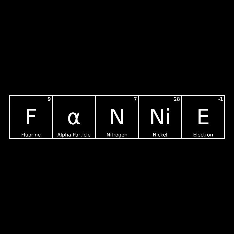 Fannie Name First Name Chemistry Periodic Table Elements