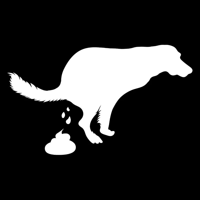 Chien hurlant chien caca