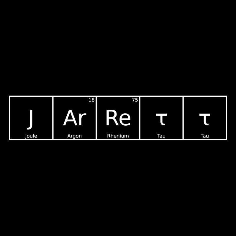 Jarrett Nom Prénom Chimie Élément du tableau périodique