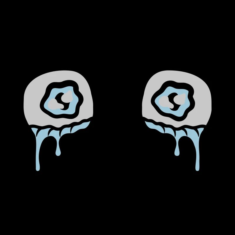 Sad crying girl face