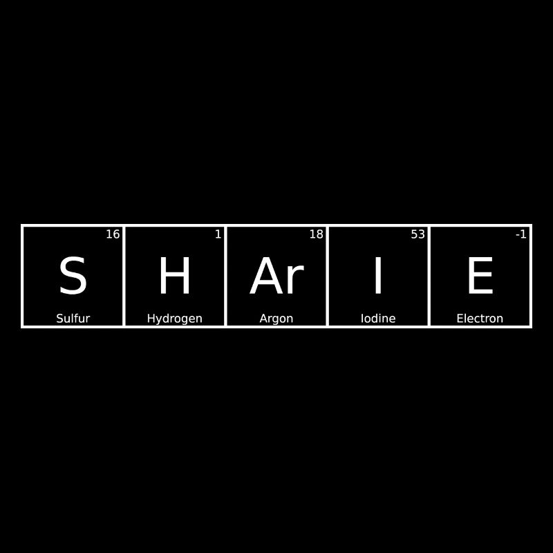 Sharie Name First Name Chemistry Periodic Table Elements