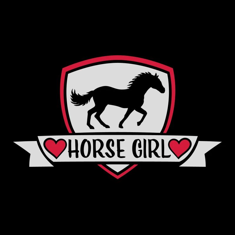 horse girl quote design