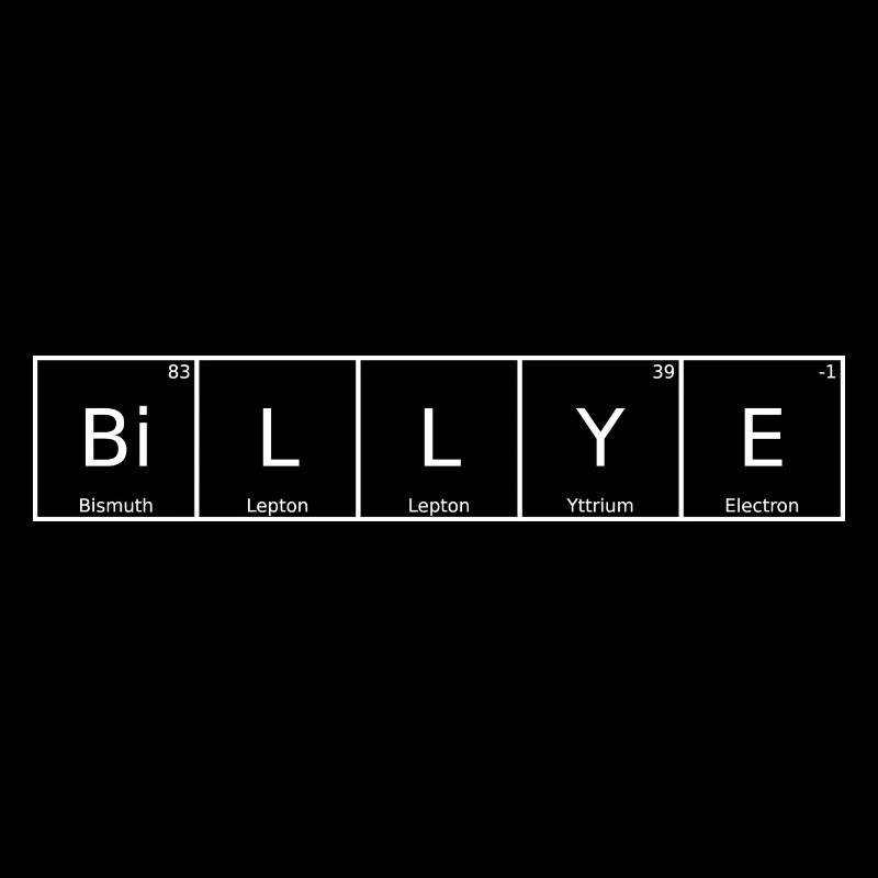 Billye Nom Prénom Chimie Tableau périodique Éléments