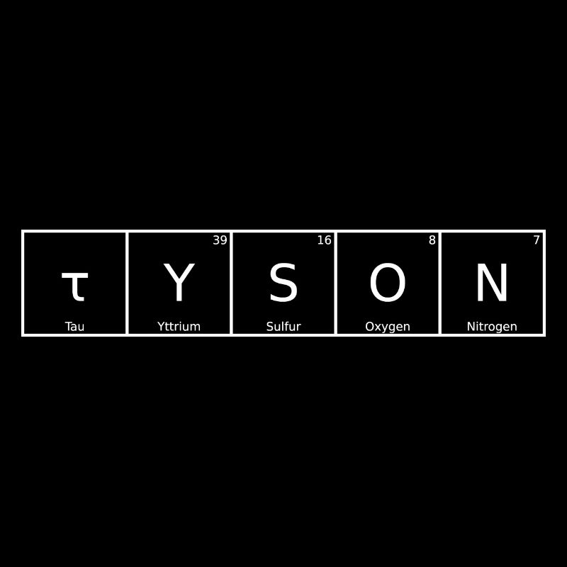Tyson Nom Prénom Chimie Tableau périodique Éléments