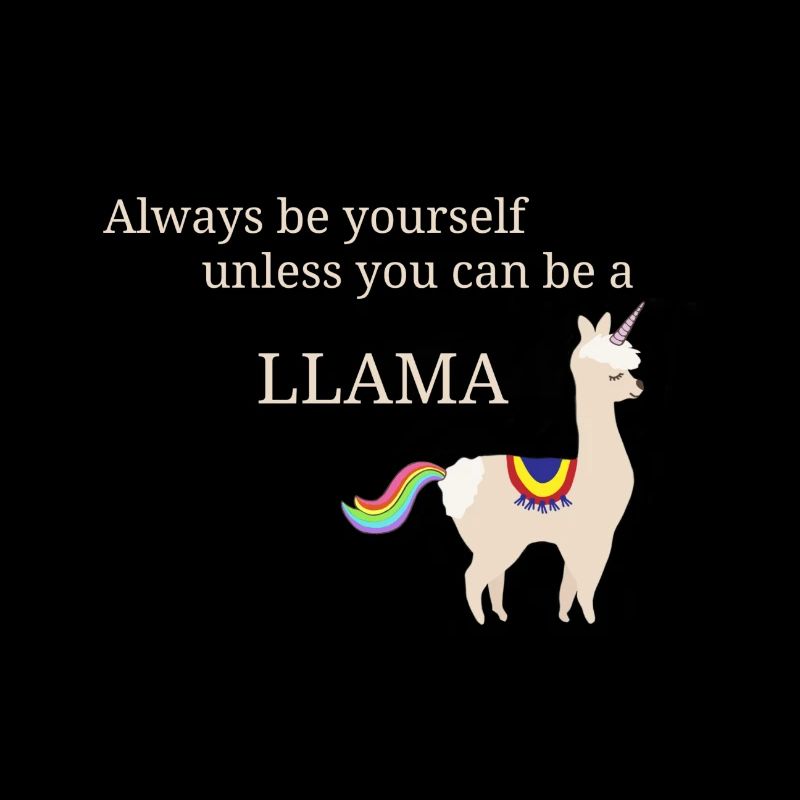 Lama Einhorn cooler Spruch