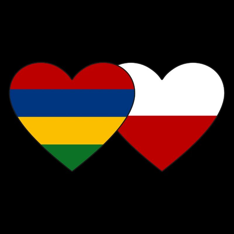 Maurice Pologne Flag Coeur
