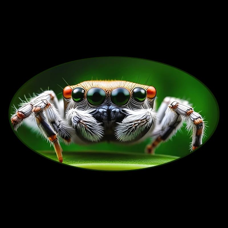 Sprungspinne - Süße Sprungspinne mit großen Augen1