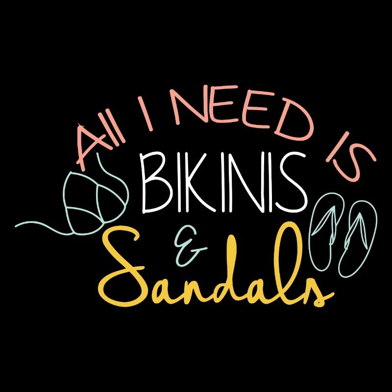 Tout ce dont j’ai besoin, c’est de bikini et de sandales
