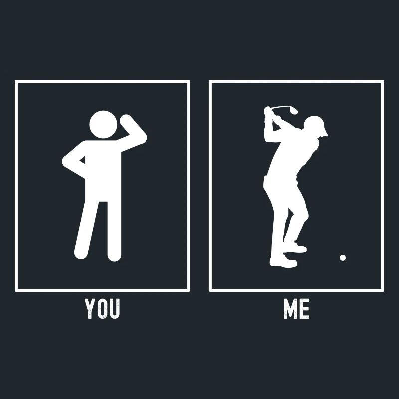 Sie - Ich - Golfspieler