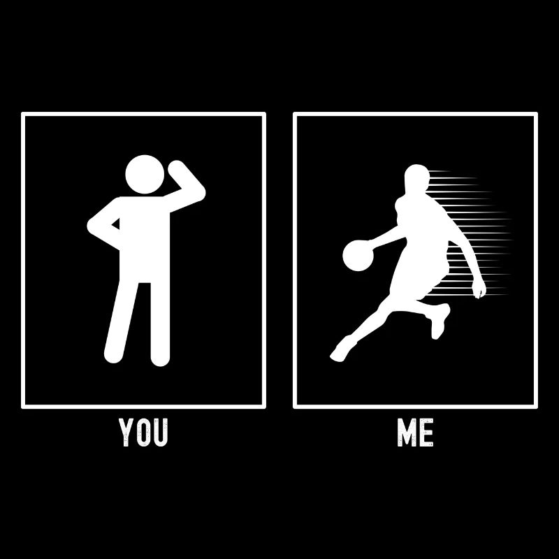 Vous - Moi - Basketball Speed Lines