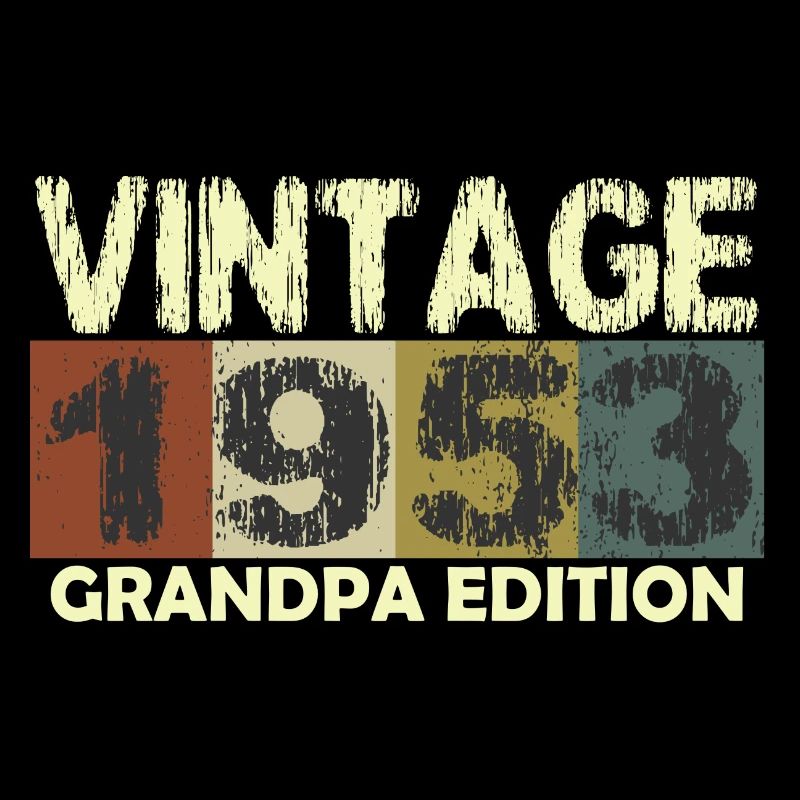 Vintage Birthday rétro sunset design