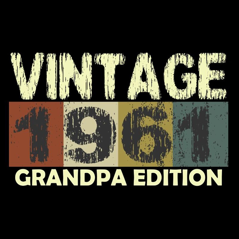 Vintage Birthday rétro sunset design